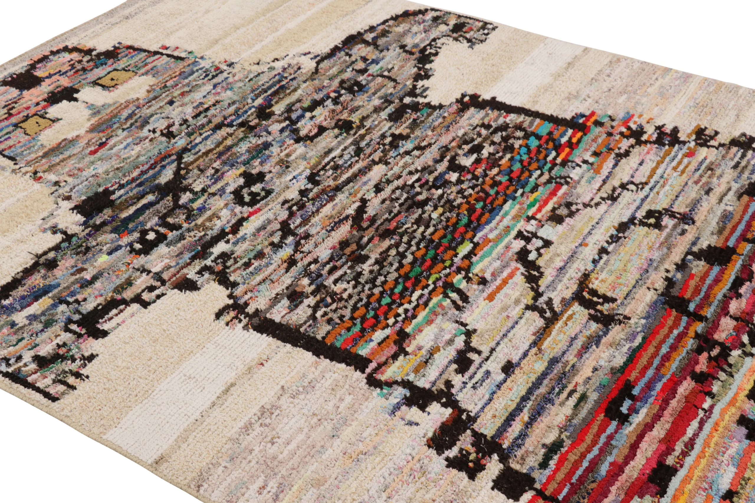 Modern Tiger Skin Patchwork Rug