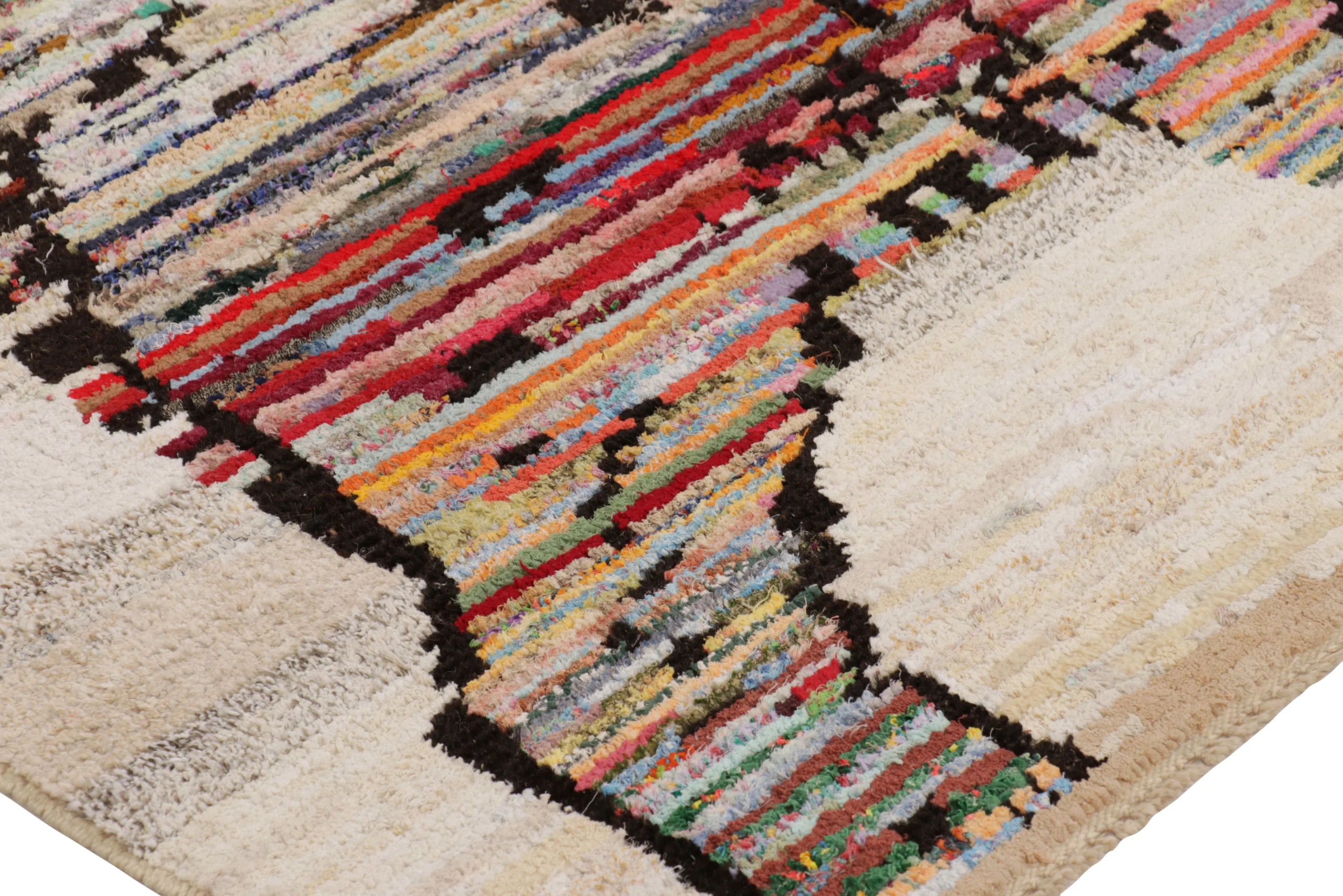 Modern Tiger Skin Patchwork Rug