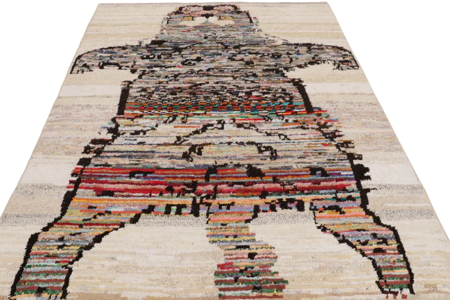 Modern Tiger Skin Patchwork Rug