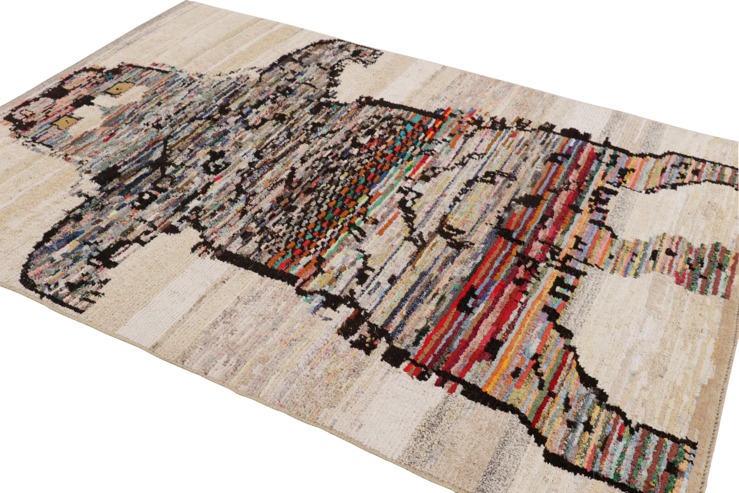 Modern Tiger Skin Patchwork Rug