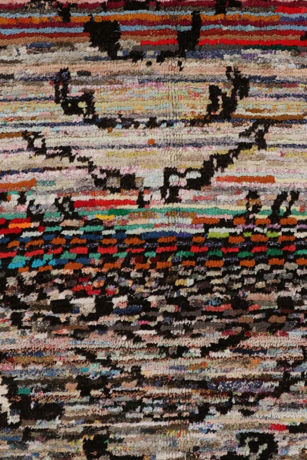 Modern Tiger Skin Patchwork Rug