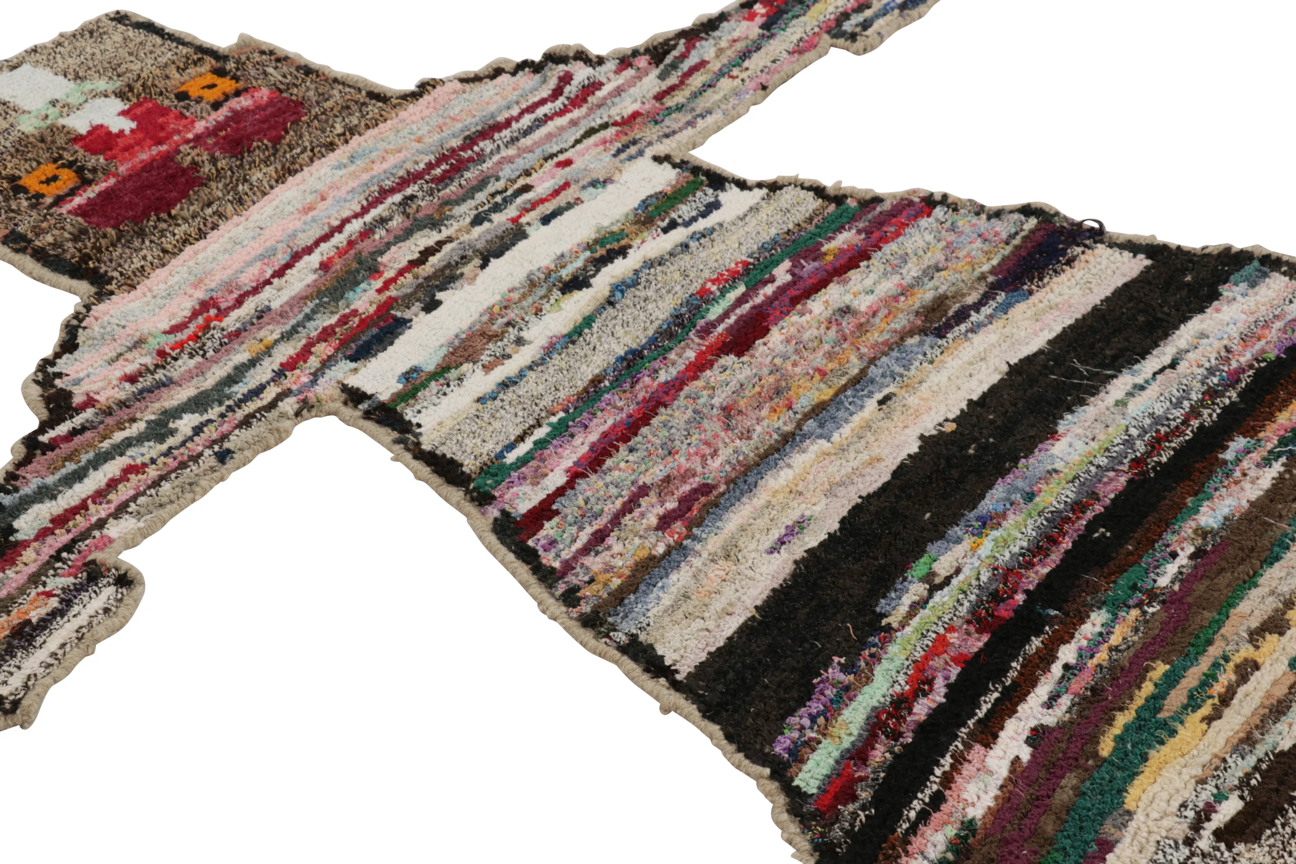 Modern Tiger Skin Patchwork Rug
