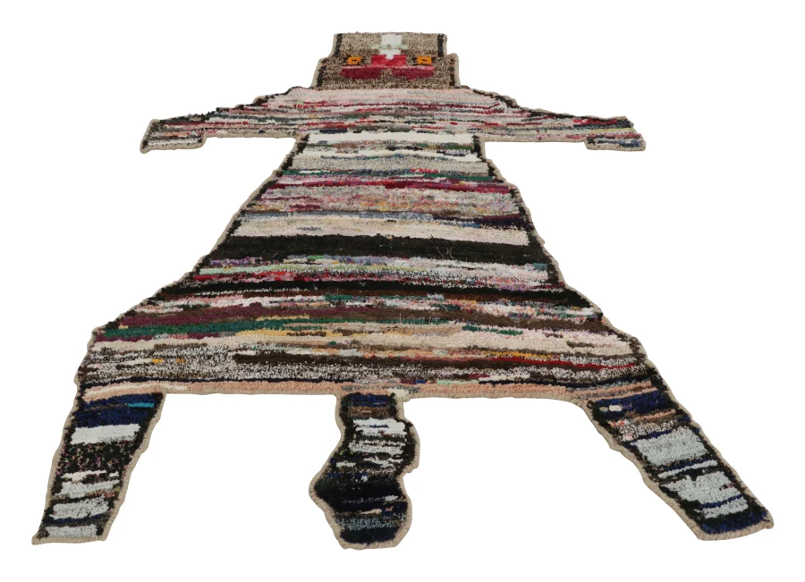 Modern Tiger Skin Patchwork Rug