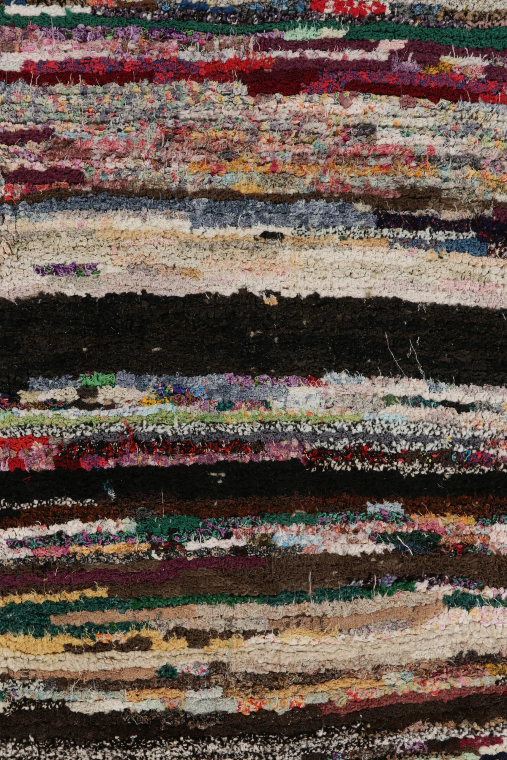 Modern Tiger Skin Patchwork Rug
