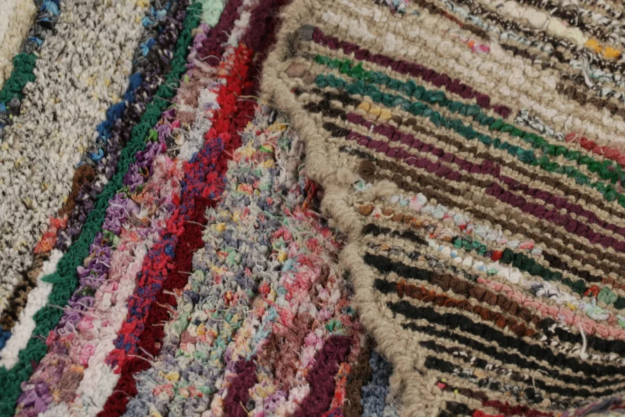 Modern Tiger Skin Patchwork Rug