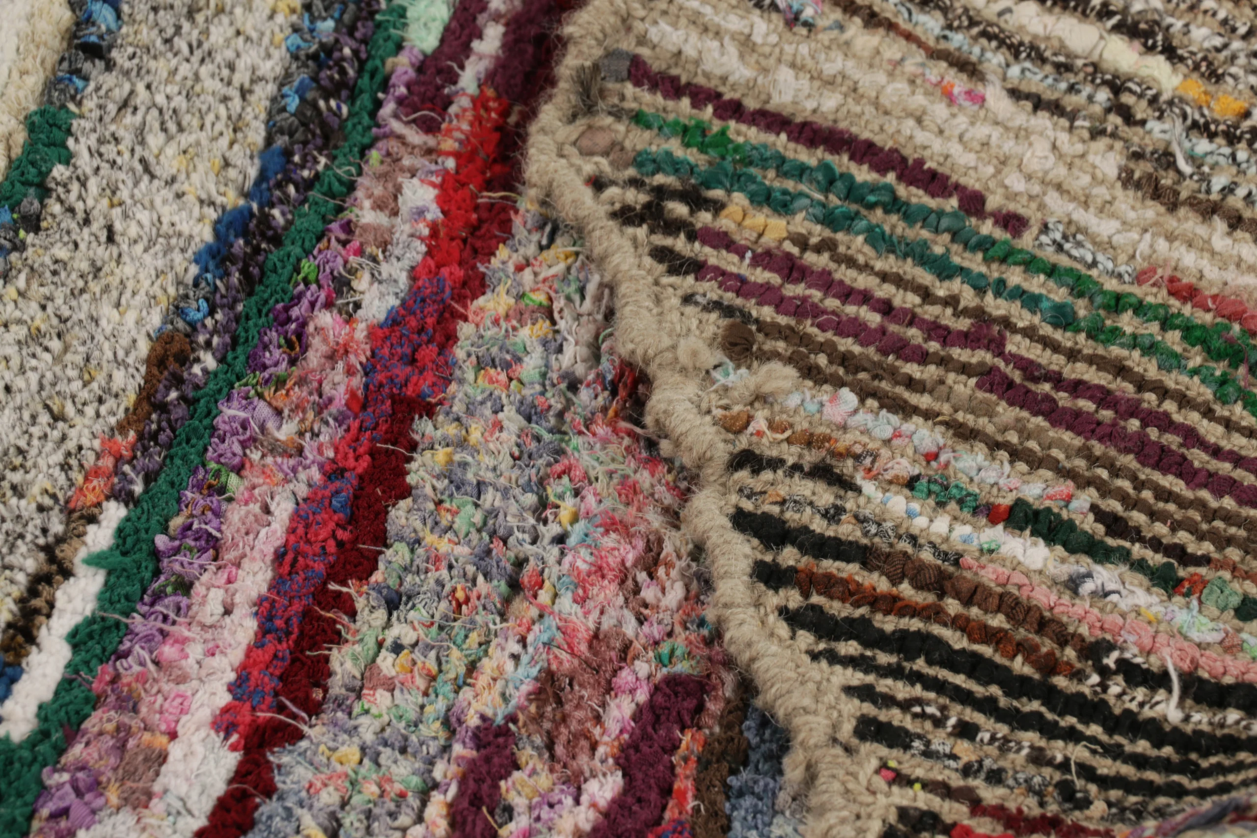 Modern Tiger Skin Patchwork Rug