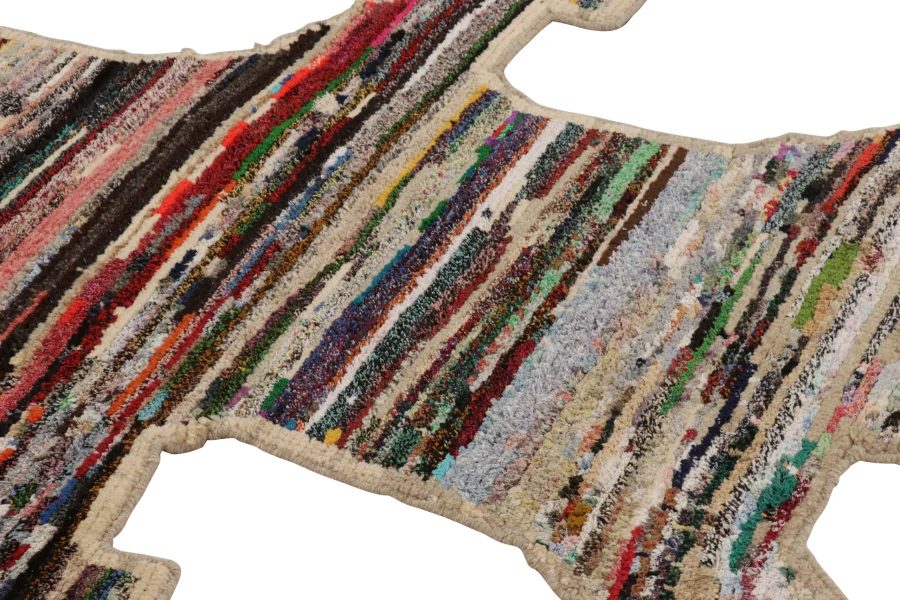 Modern Tiger Skin Patchwork Rug
