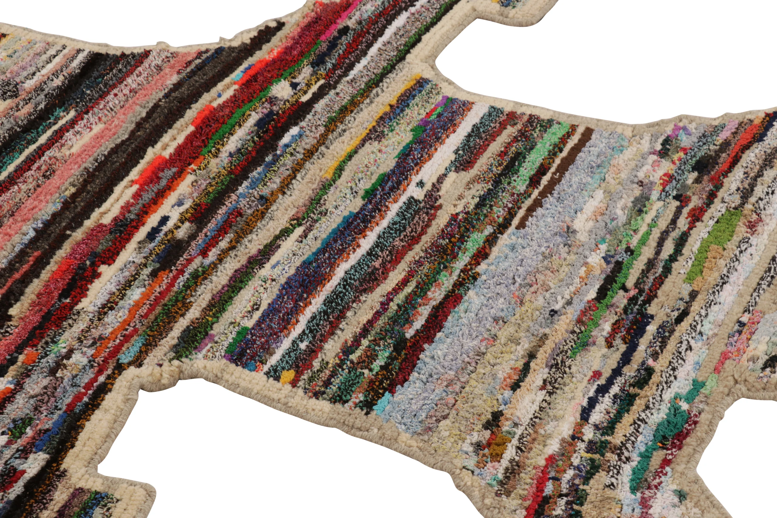 Modern Tiger Skin Patchwork Rug