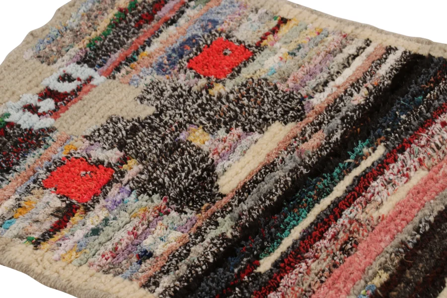 Modern Tiger Skin Patchwork Rug