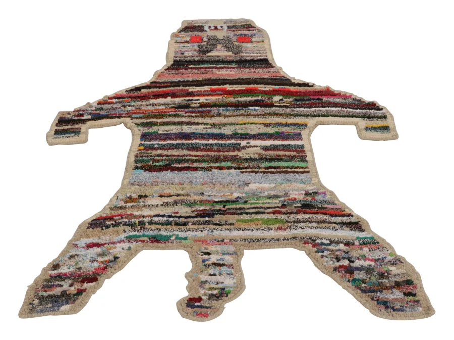 Modern Tiger Skin Patchwork Rug