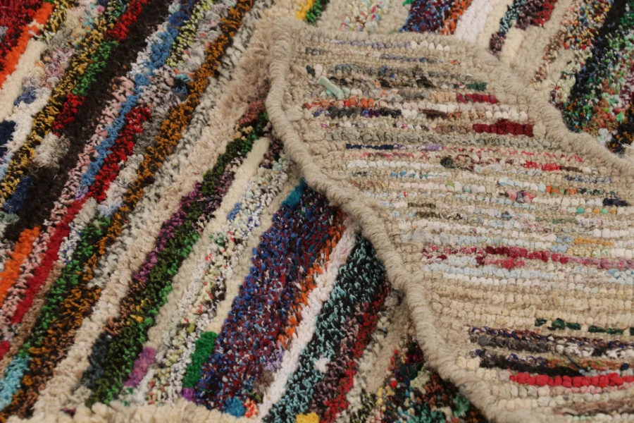 Modern Tiger Skin Patchwork Rug