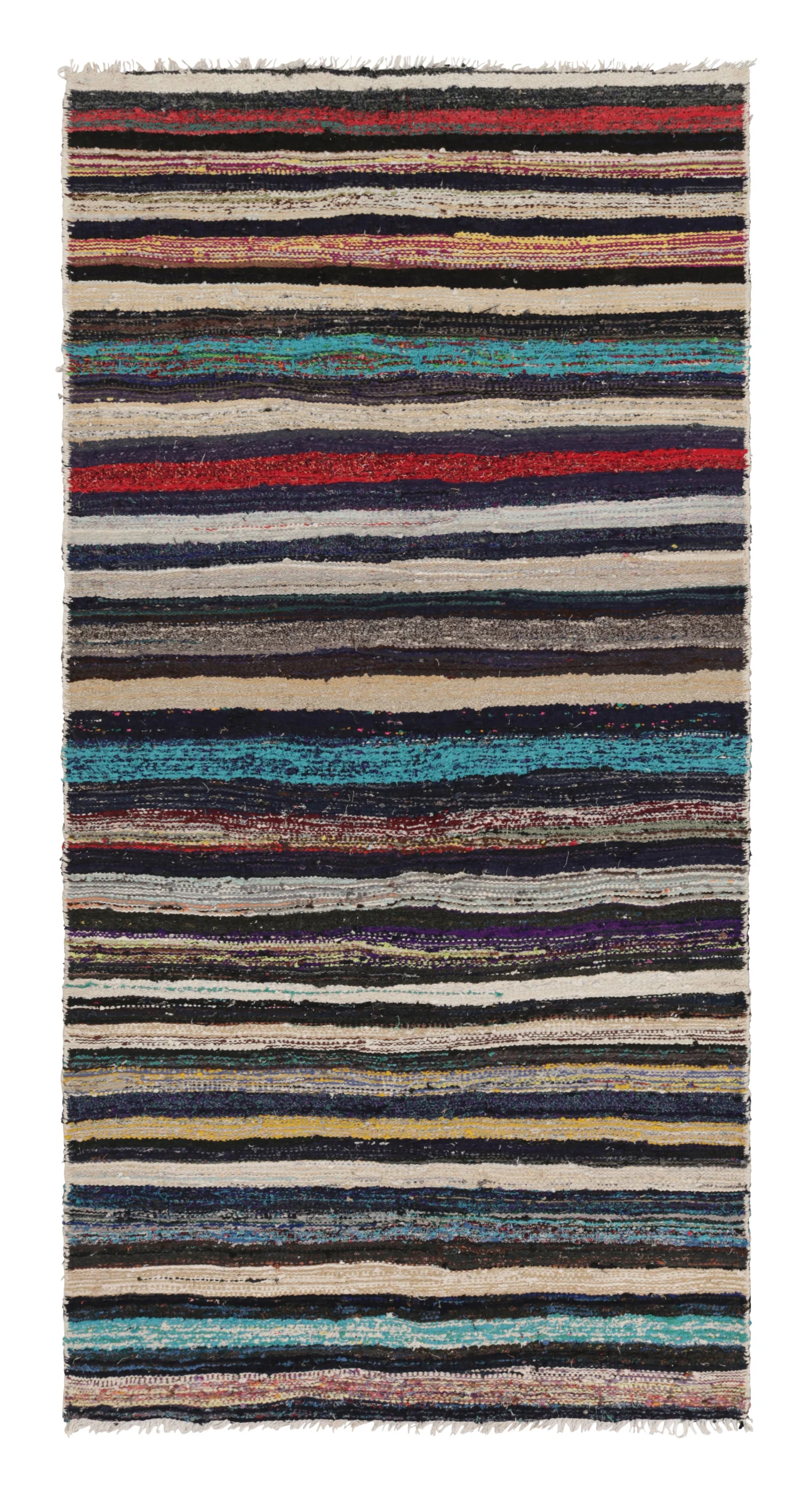 Vintage Shahsavan Striped Kilim