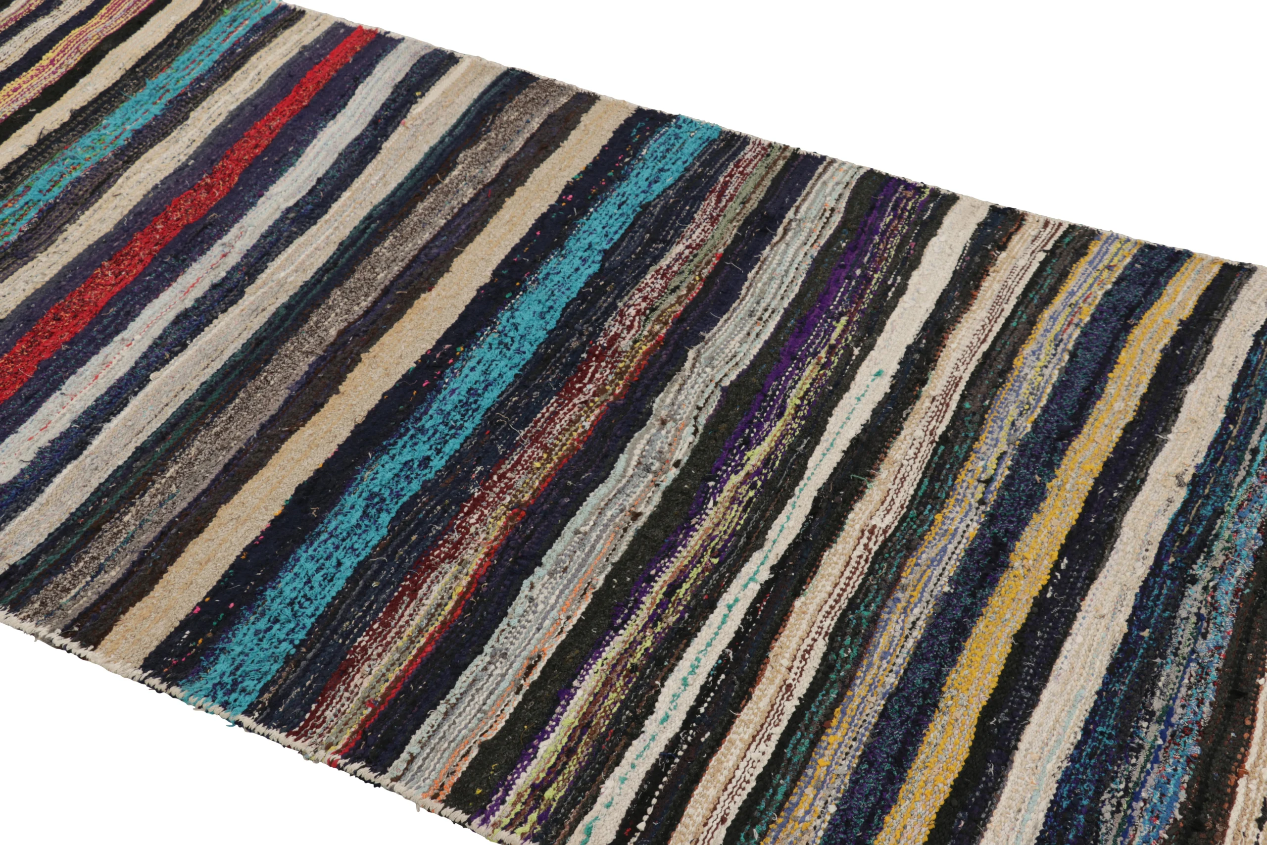 Vintage Shahsavan Striped Kilim