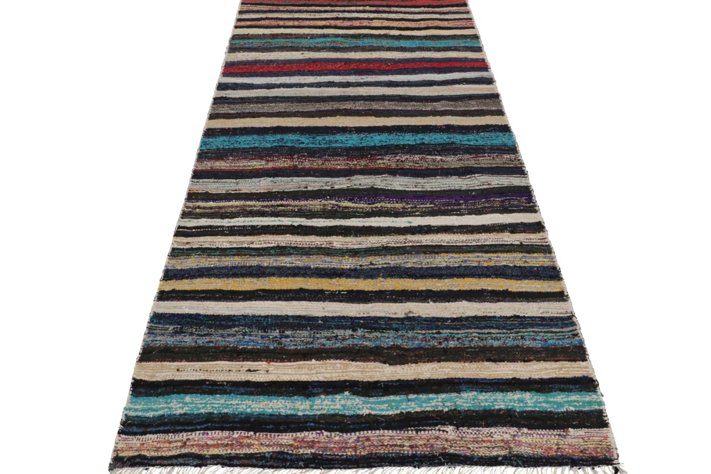 Vintage Shahsavan Striped Kilim