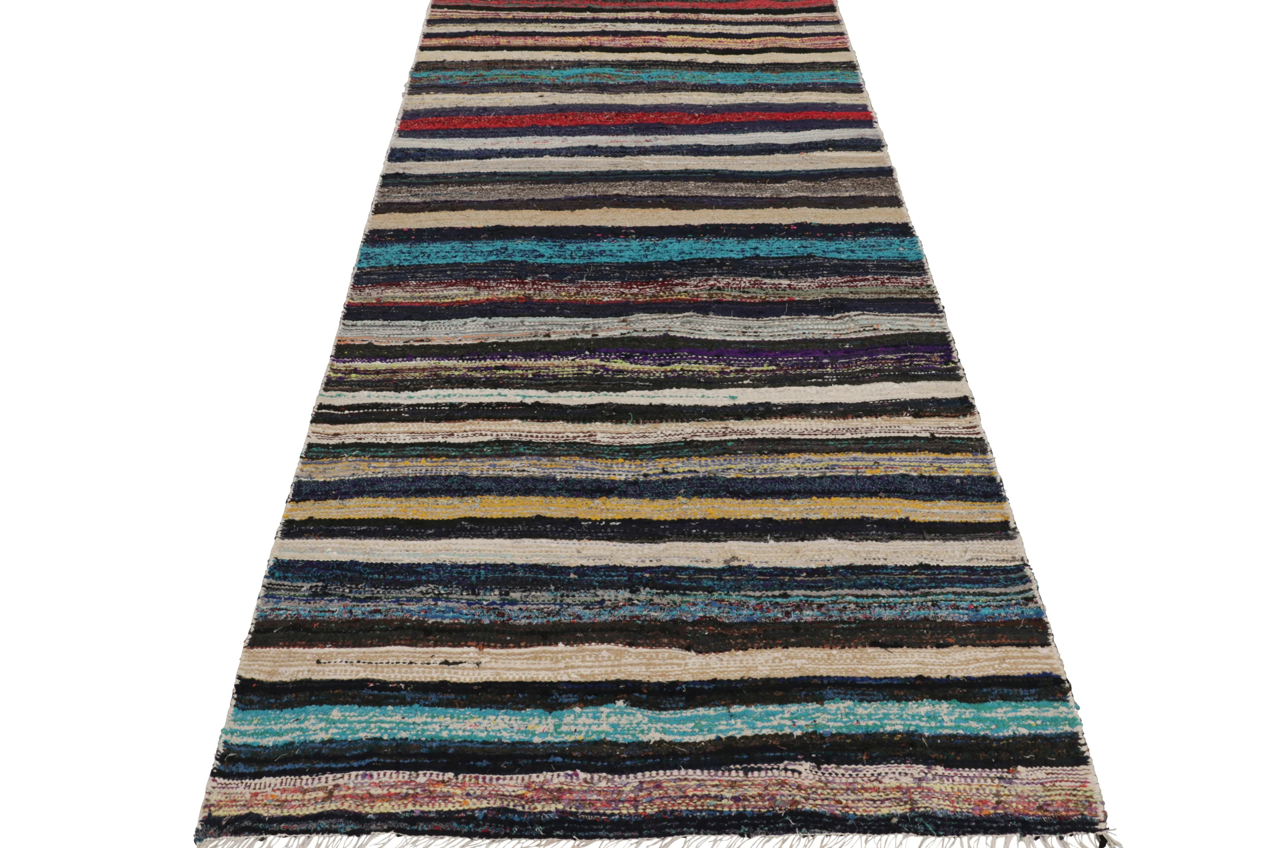Vintage Shahsavan Striped Kilim
