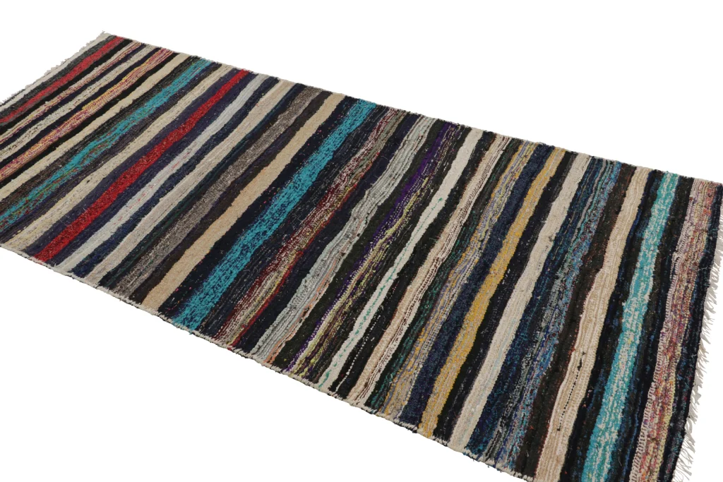 Vintage Shahsavan Striped Kilim