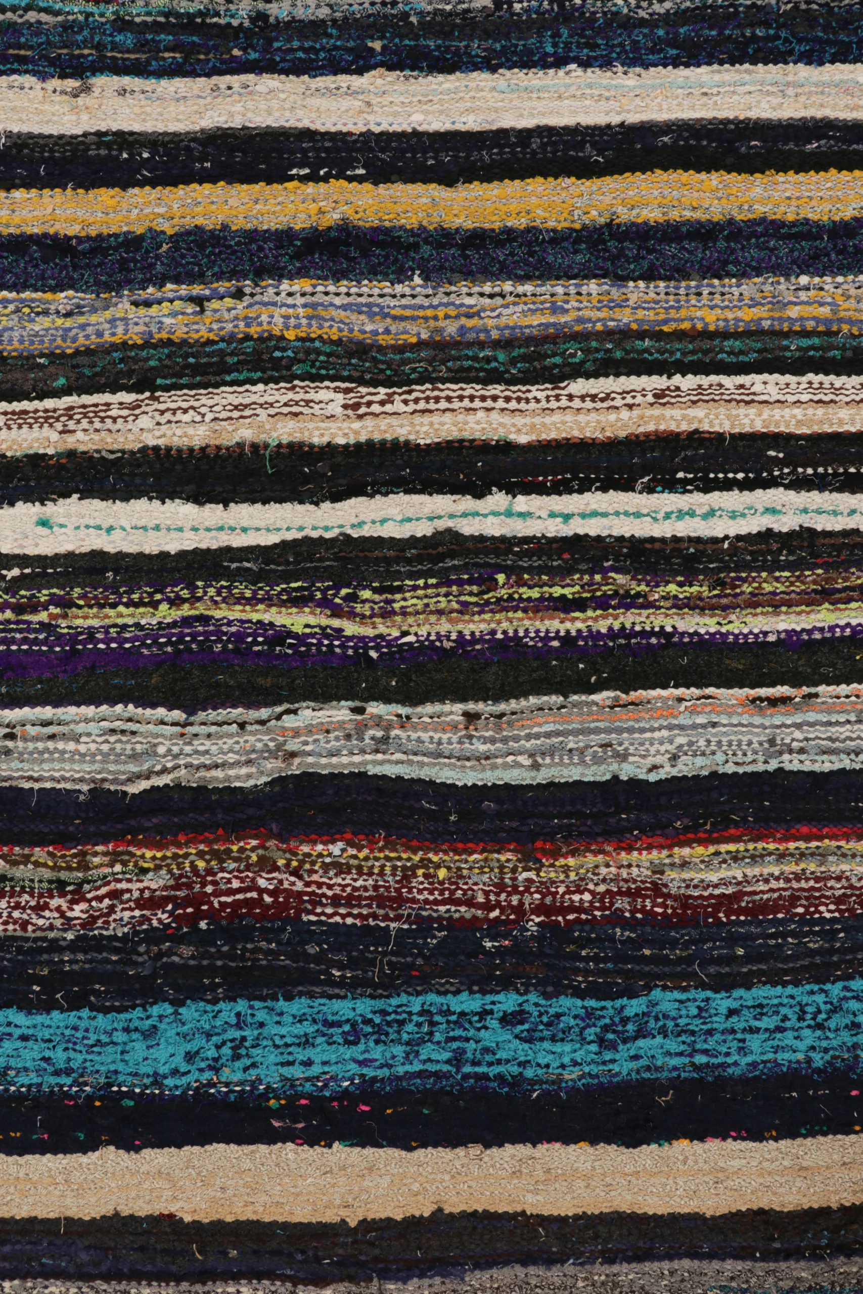 Vintage Shahsavan Striped Kilim