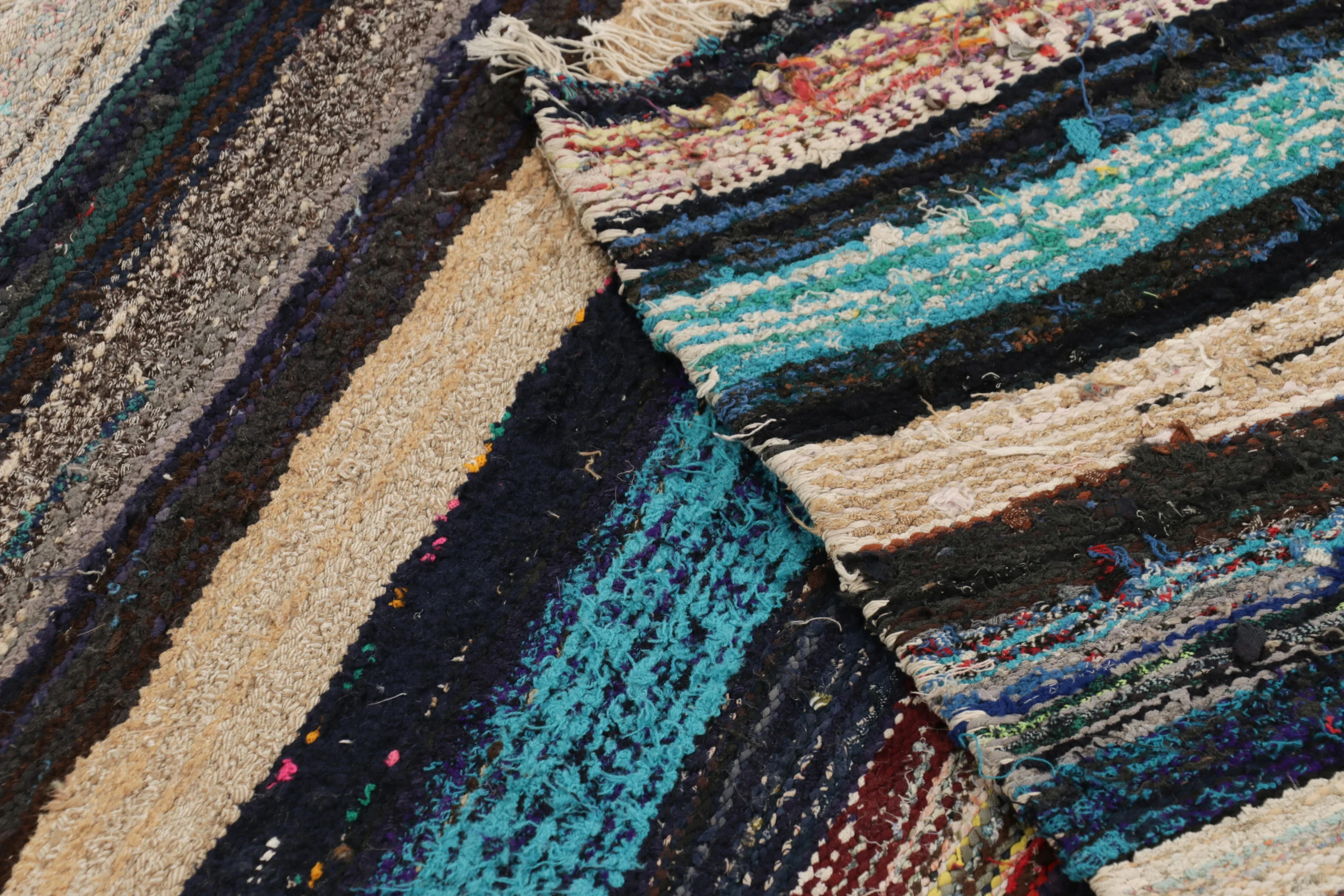 Vintage Shahsavan Striped Kilim