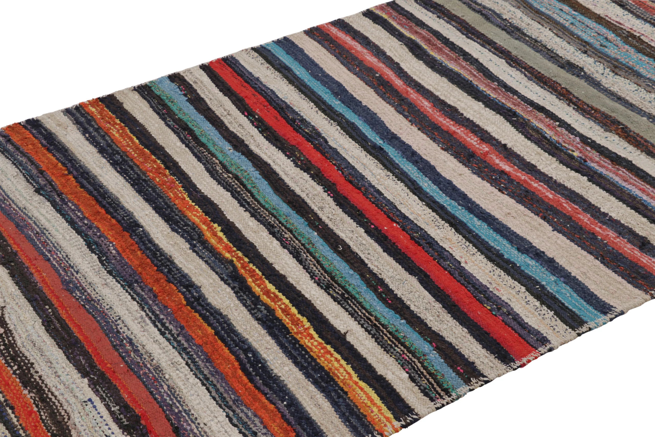 Vintage Shahsavan Striped Kilim