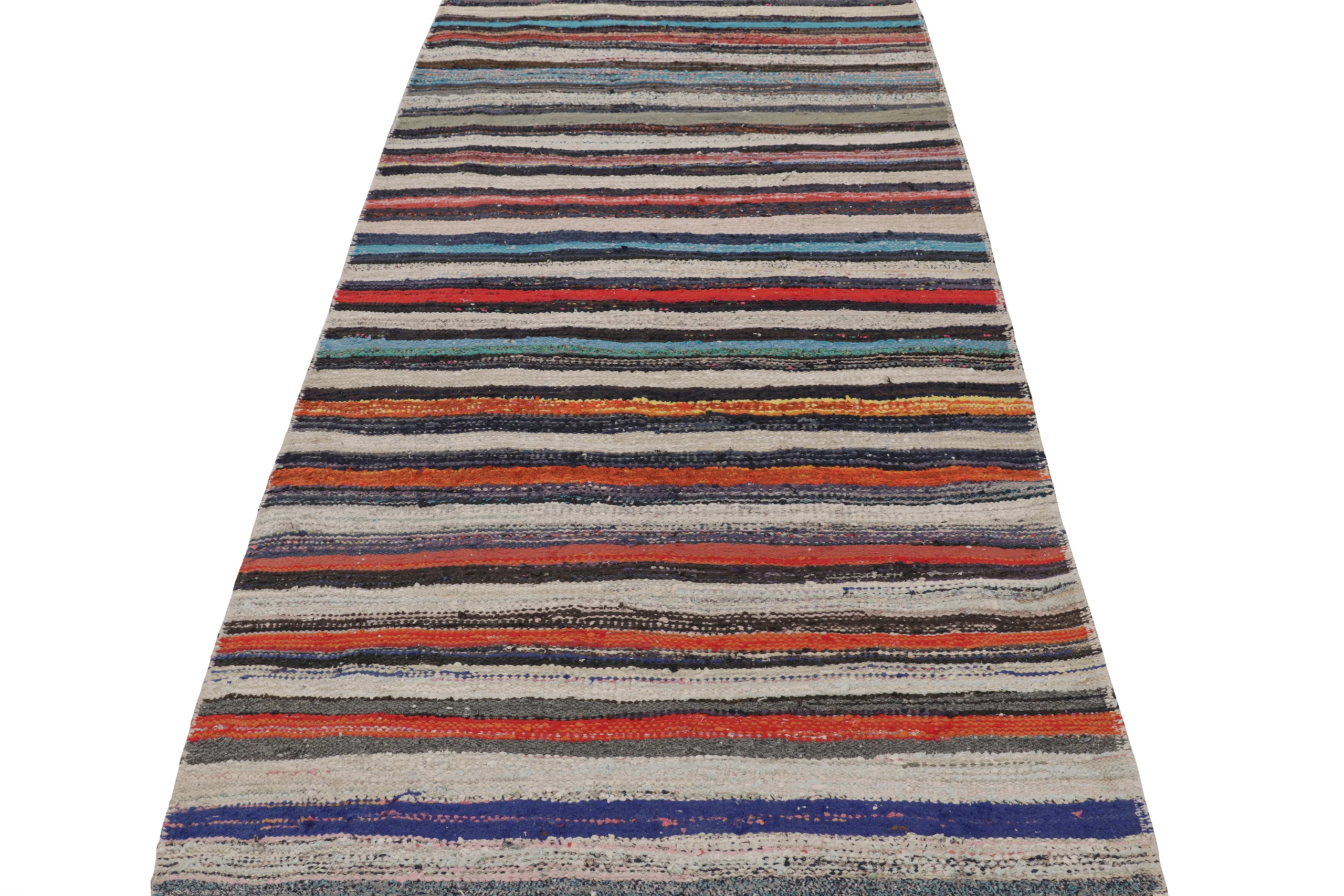 Vintage Shahsavan Striped Kilim