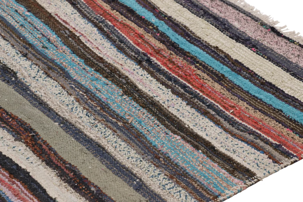 Vintage Shahsavan Striped Kilim