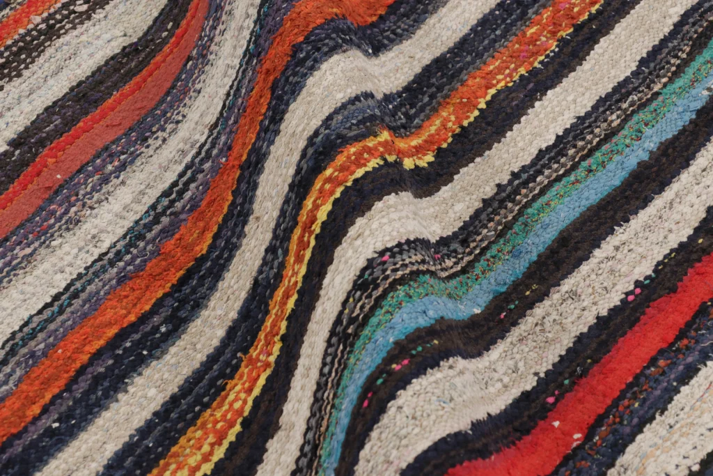 Vintage Shahsavan Striped Kilim