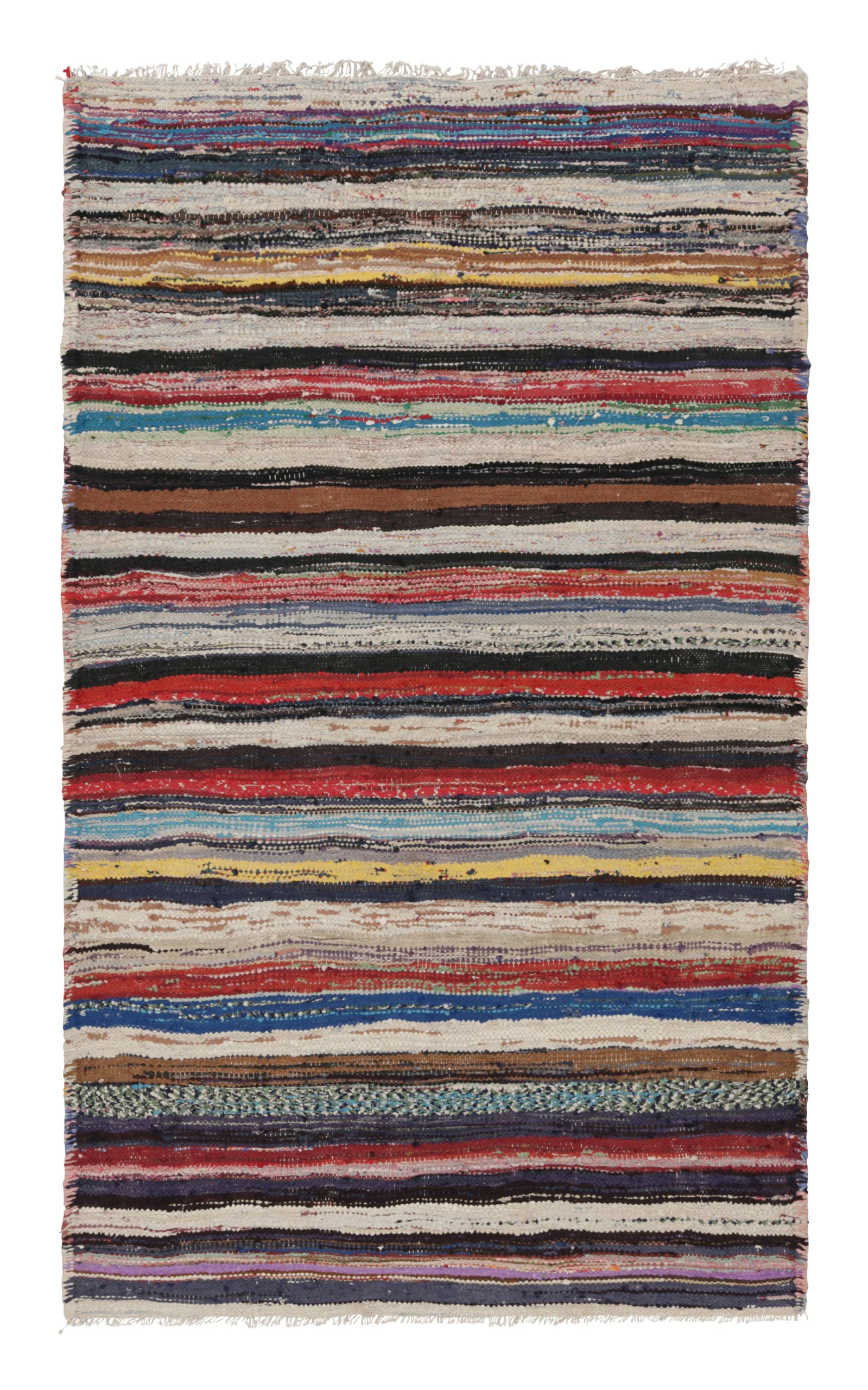 Vintage Shahsavan Striped Kilim
