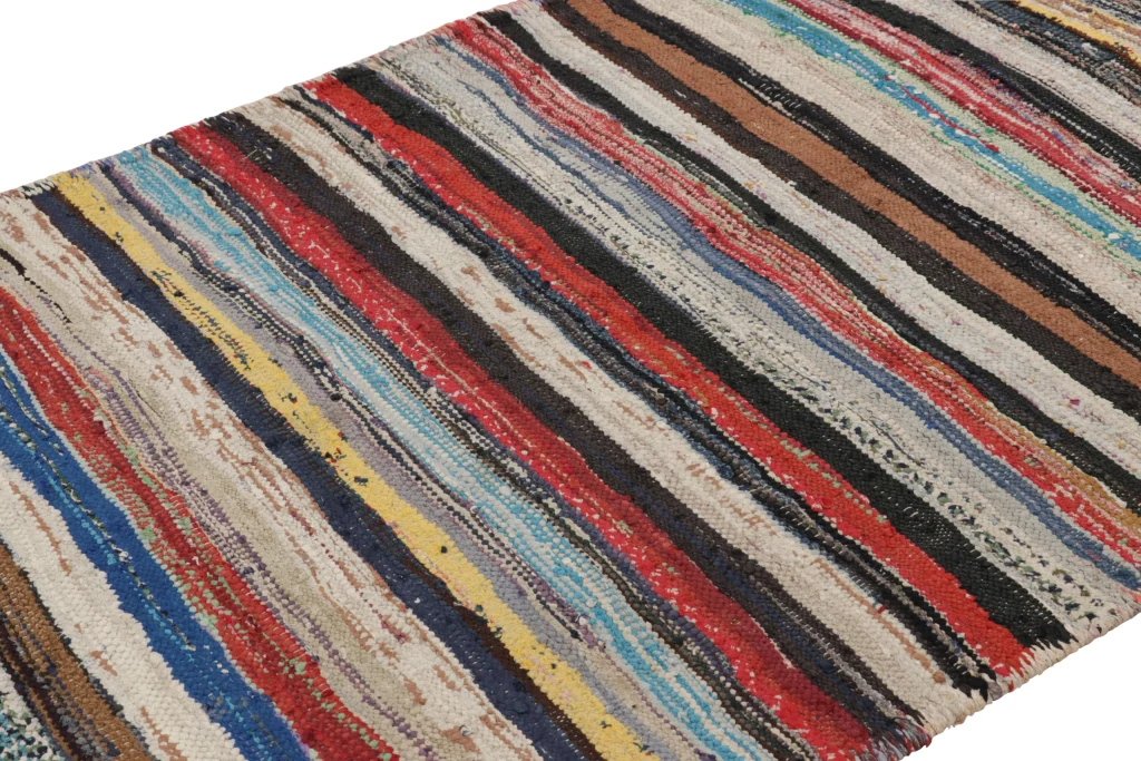 Vintage Shahsavan Striped Kilim