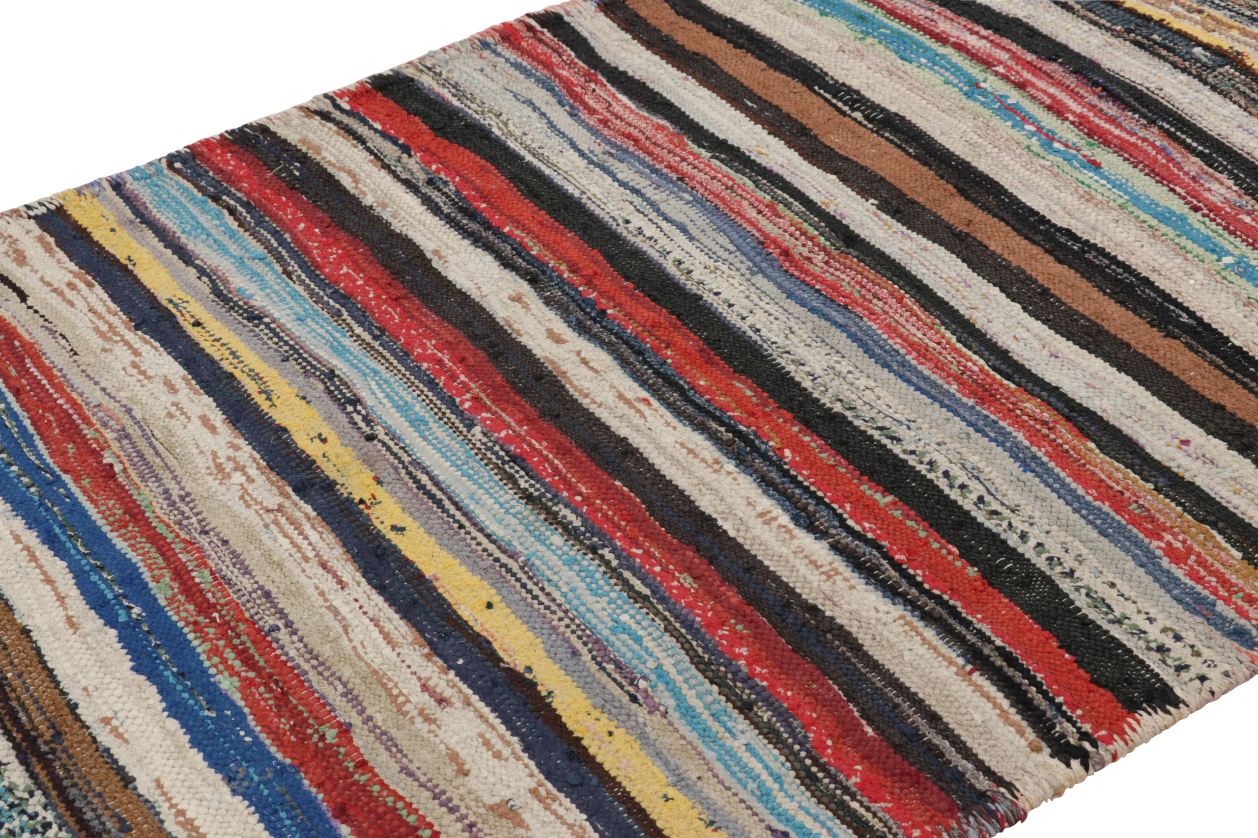 Vintage Shahsavan Striped Kilim