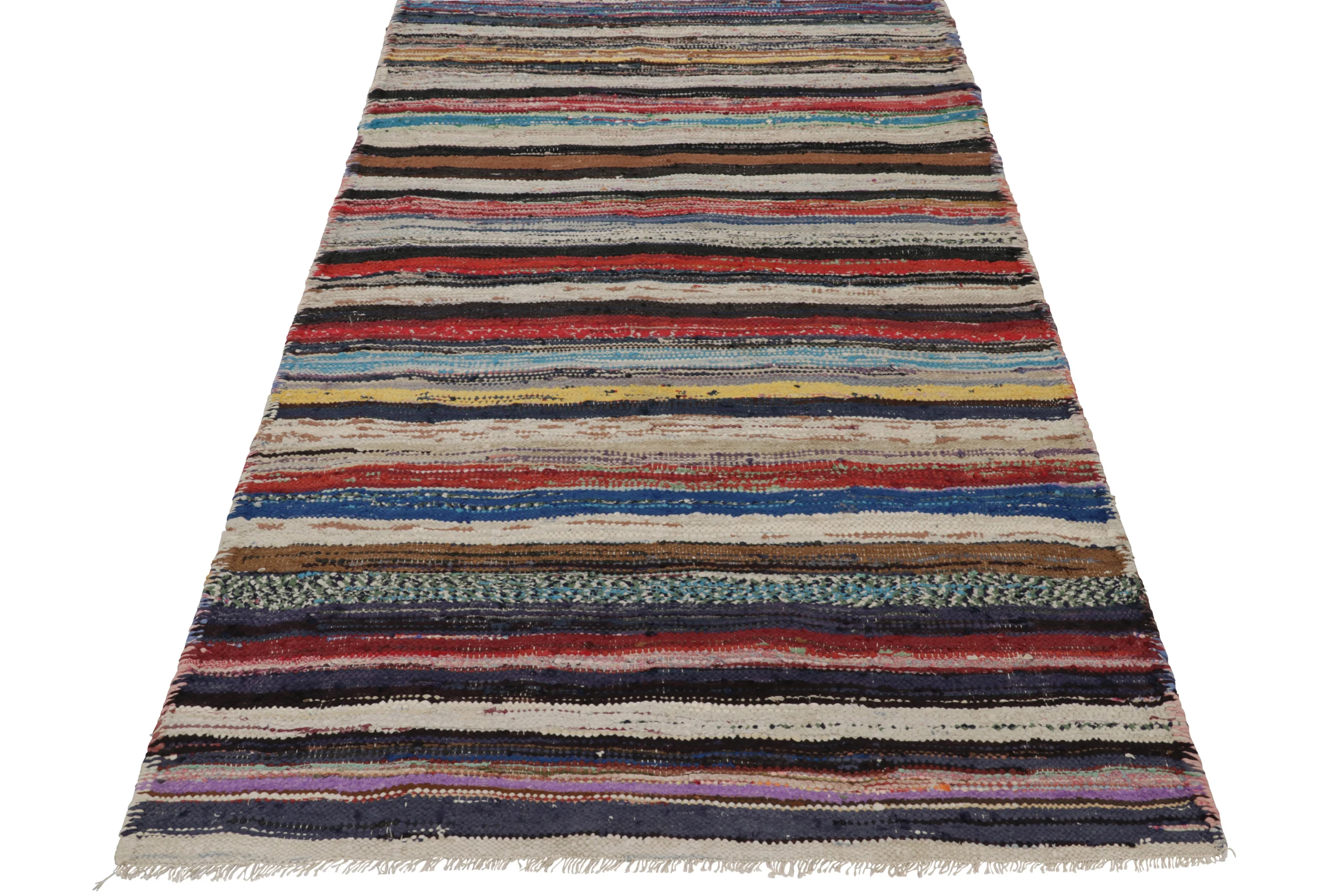 Vintage Shahsavan Striped Kilim