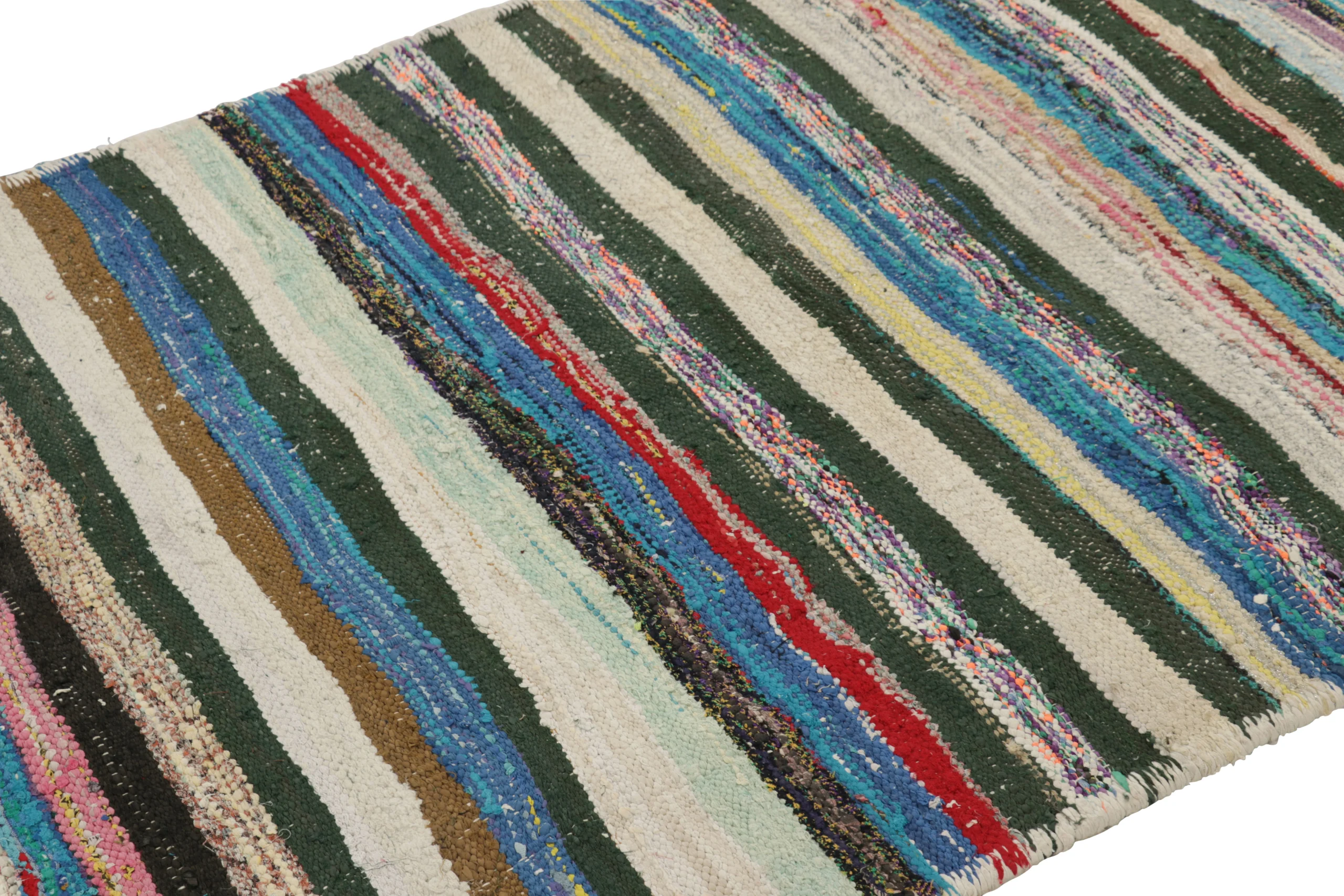 Vintage Shahsavan Striped Kilim