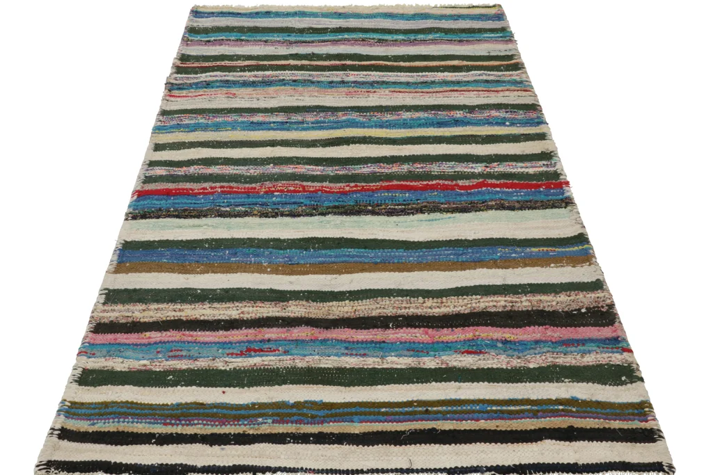 Vintage Shahsavan Striped Kilim
