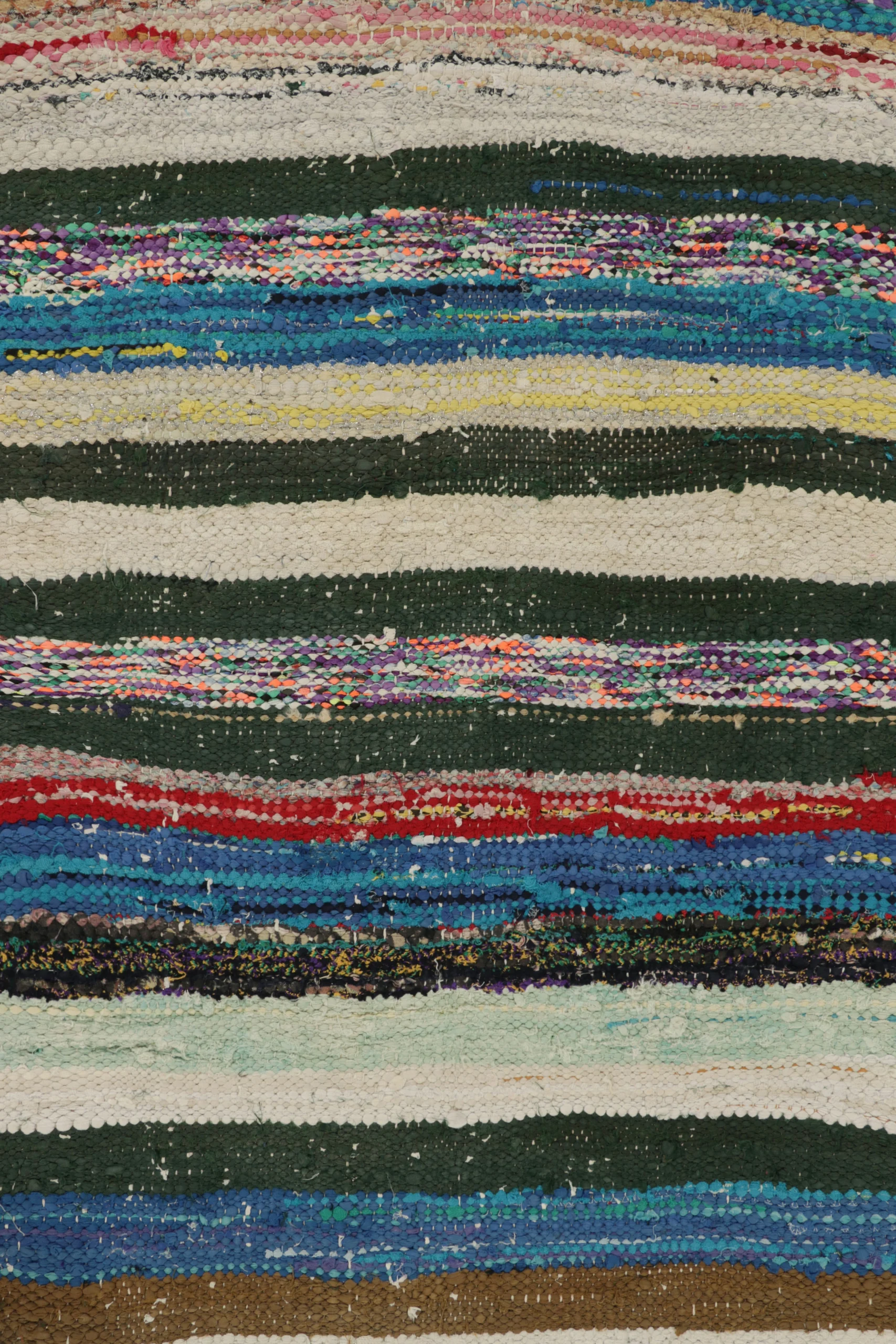 Vintage Shahsavan Striped Kilim