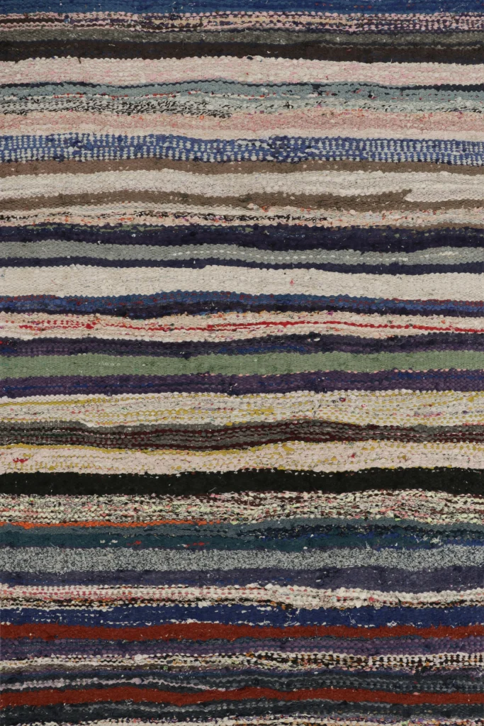 Vintage Shahsavan Striped Kilim