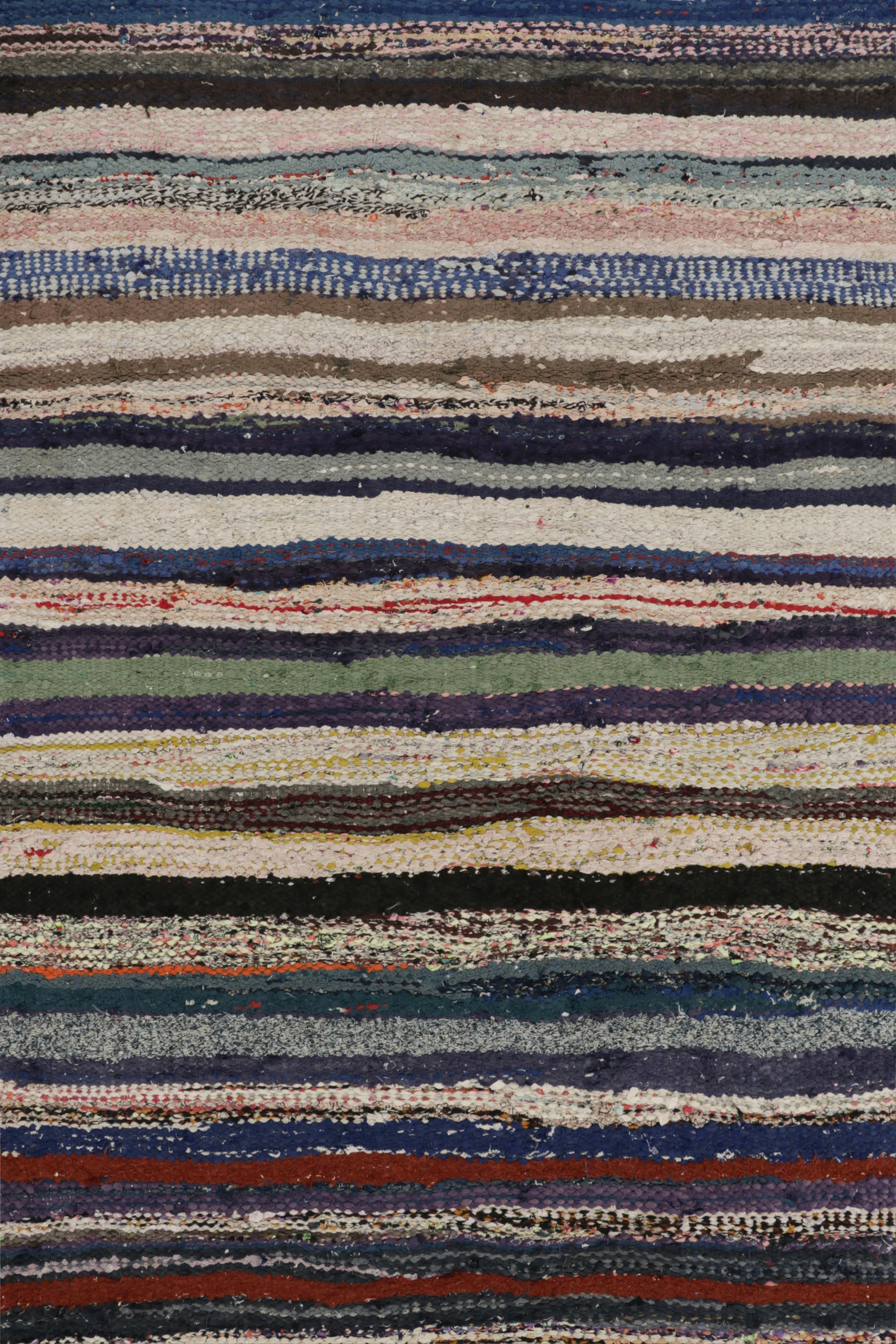 Vintage Shahsavan Striped Kilim