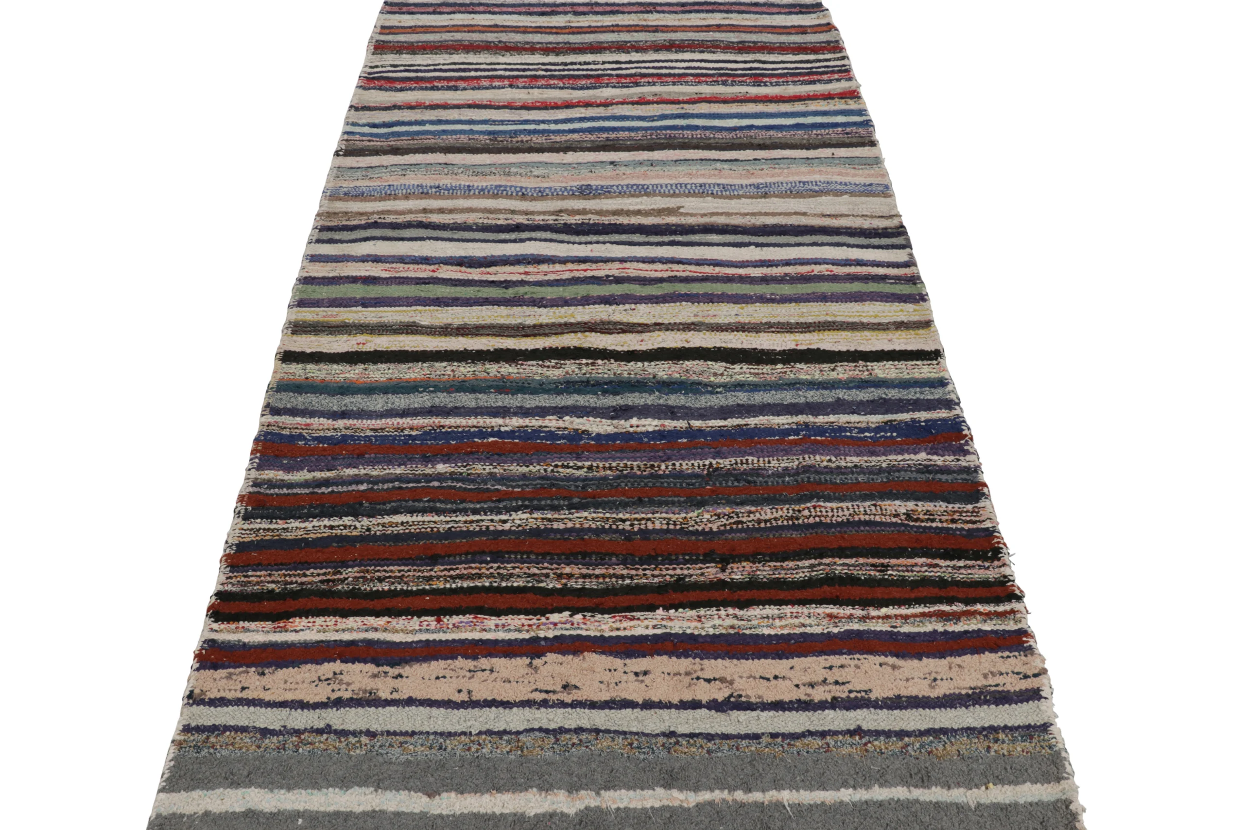 Vintage Shahsavan Striped Kilim