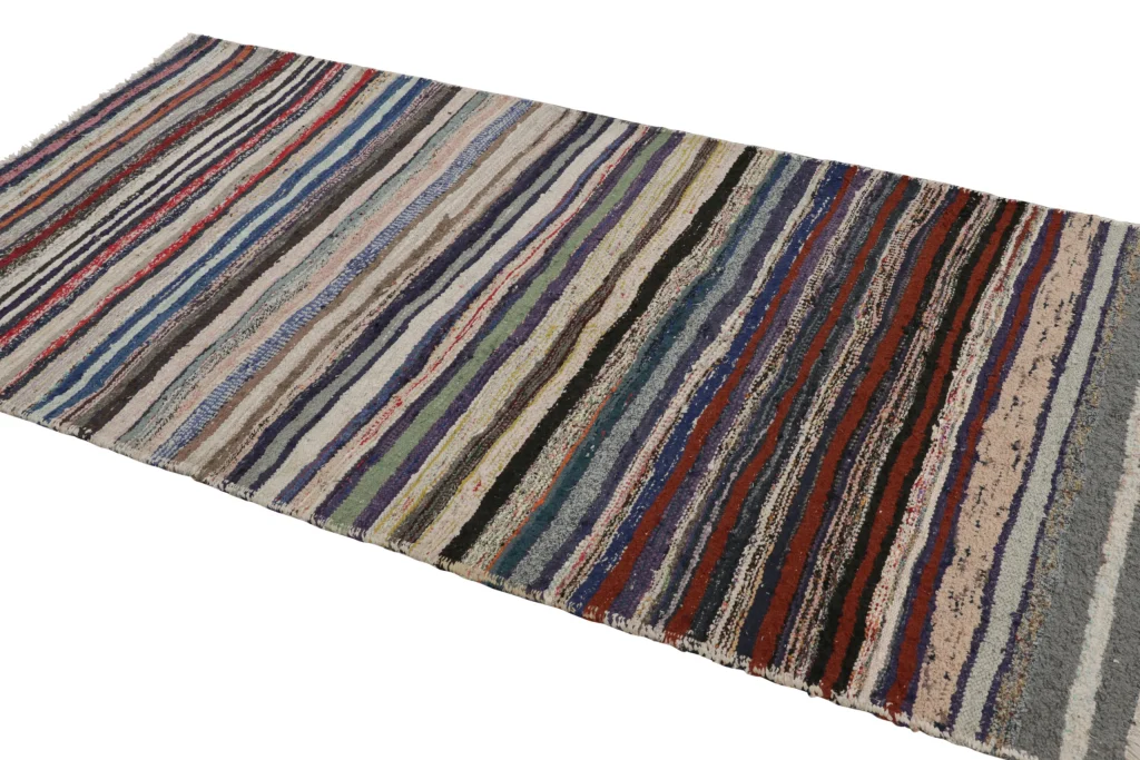 Vintage Shahsavan Striped Kilim