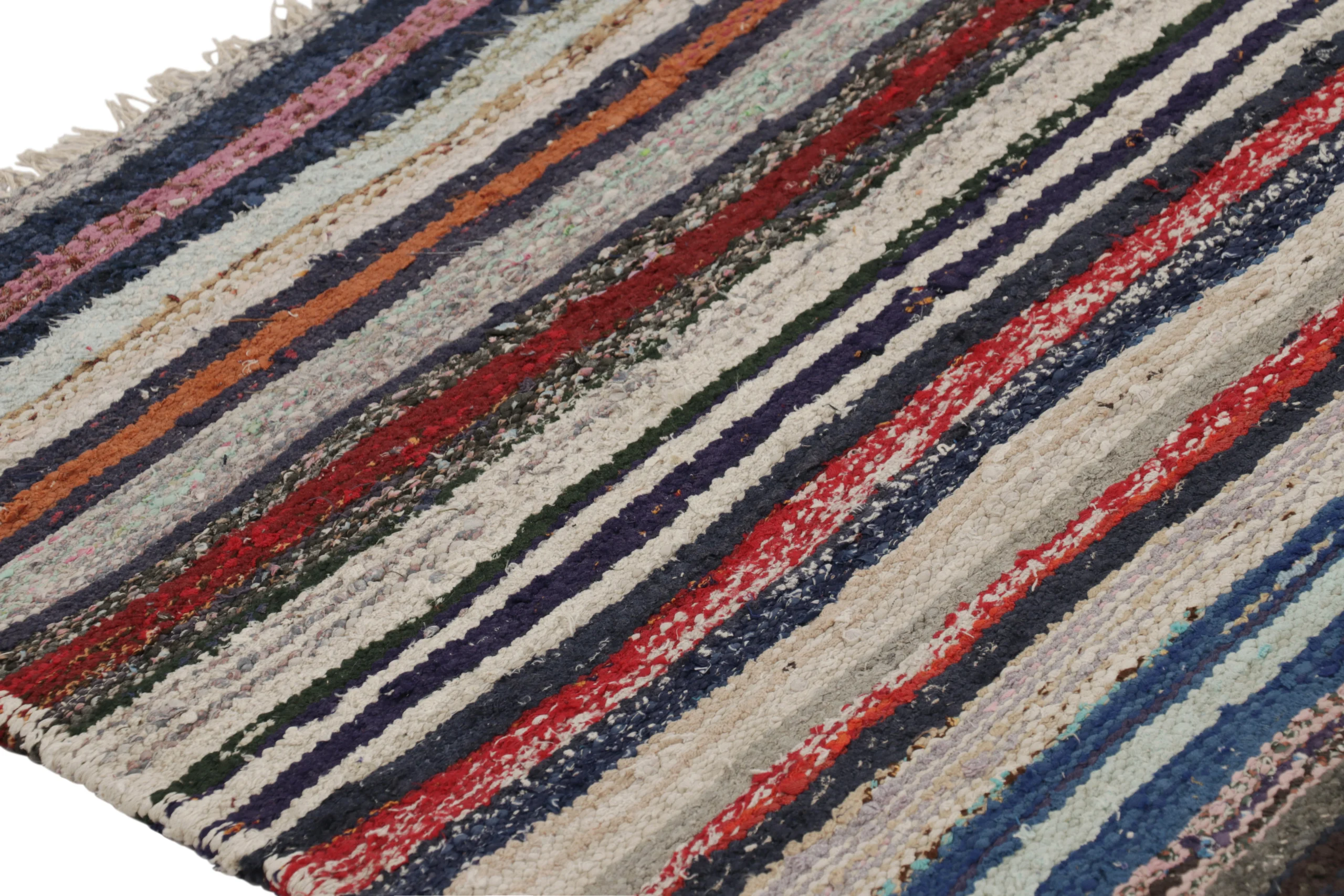Vintage Shahsavan Striped Kilim