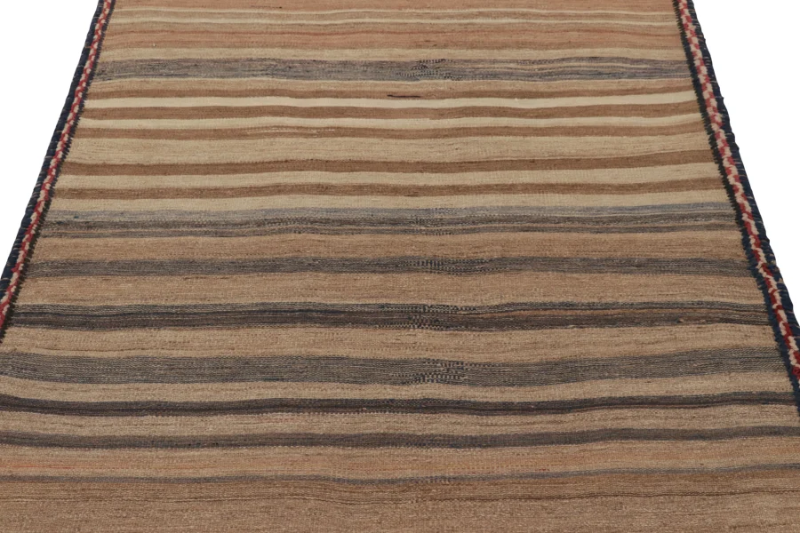 Vintage Quchan Striped Kilim