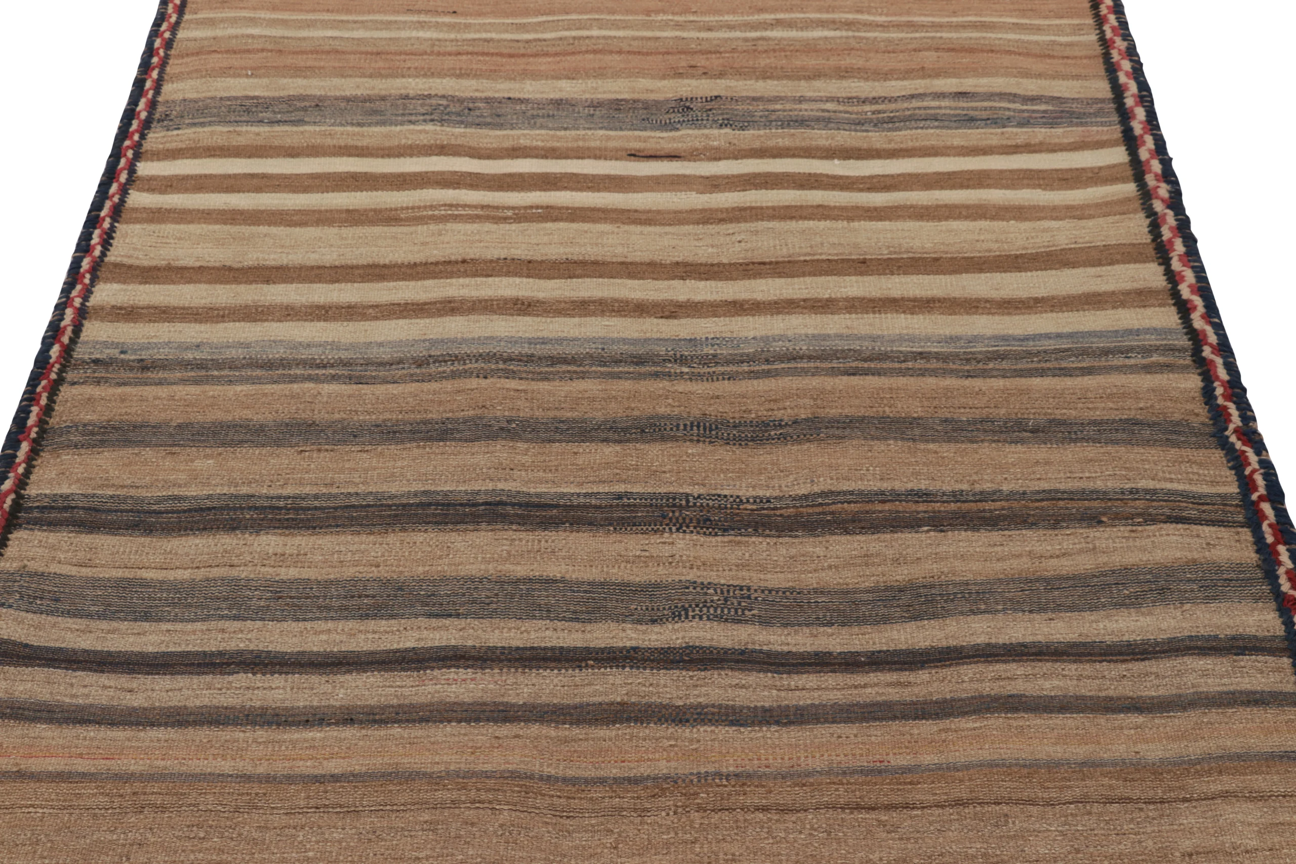 Vintage Quchan Striped Kilim