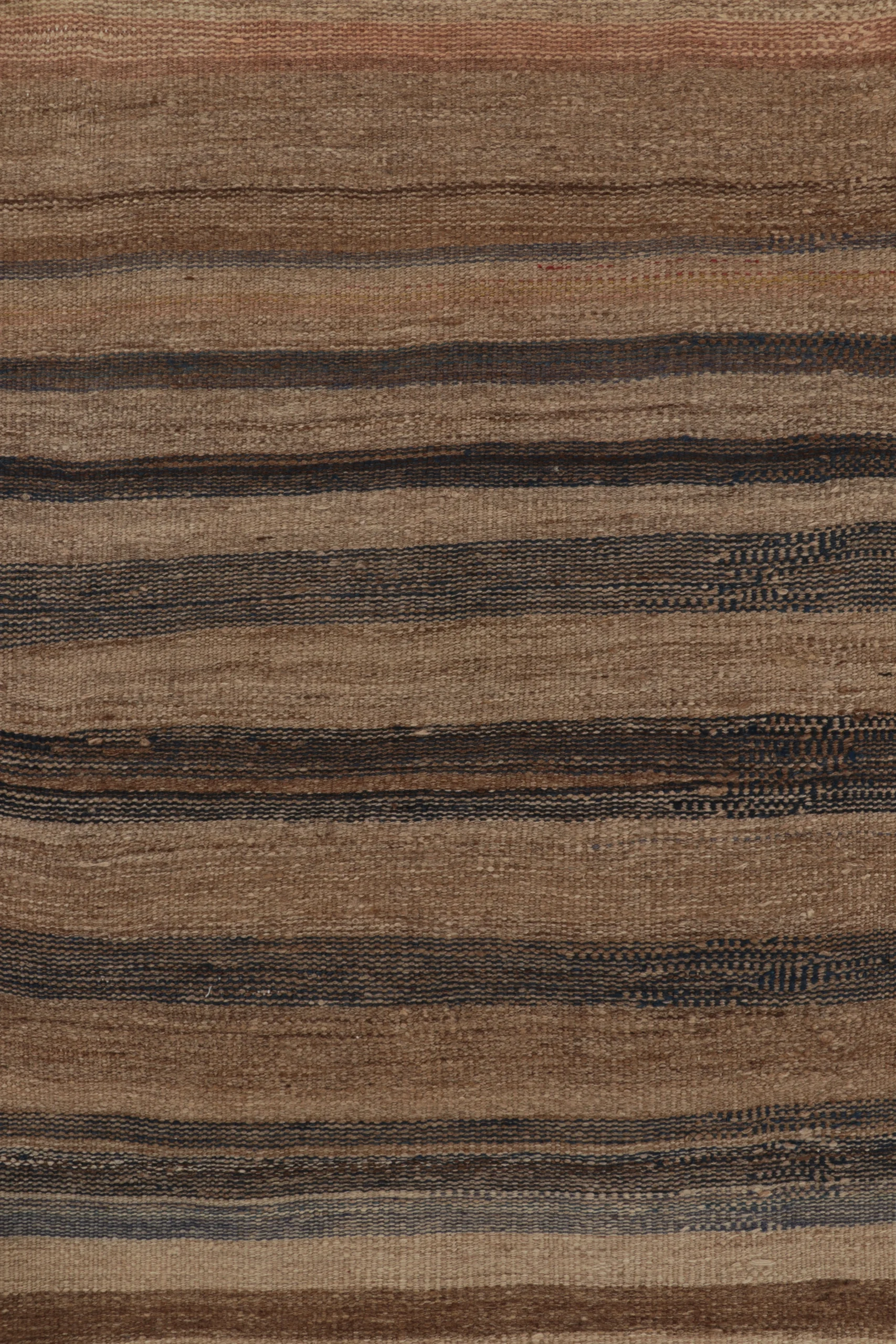 Vintage Quchan Striped Kilim