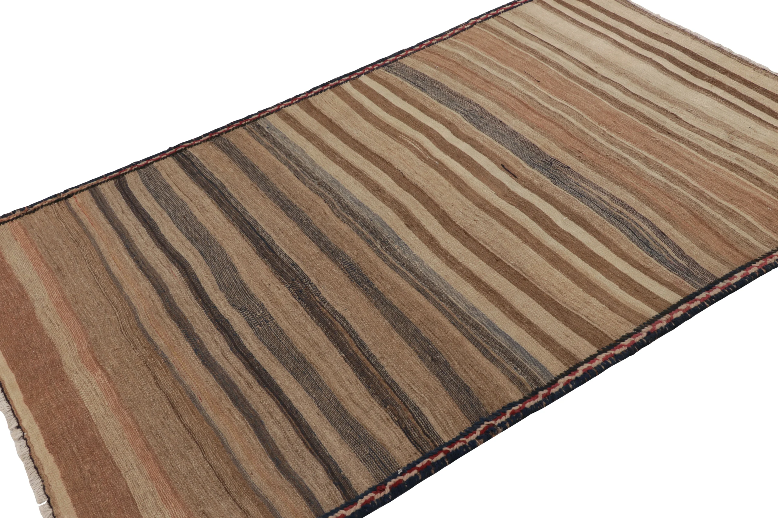Vintage Quchan Striped Kilim