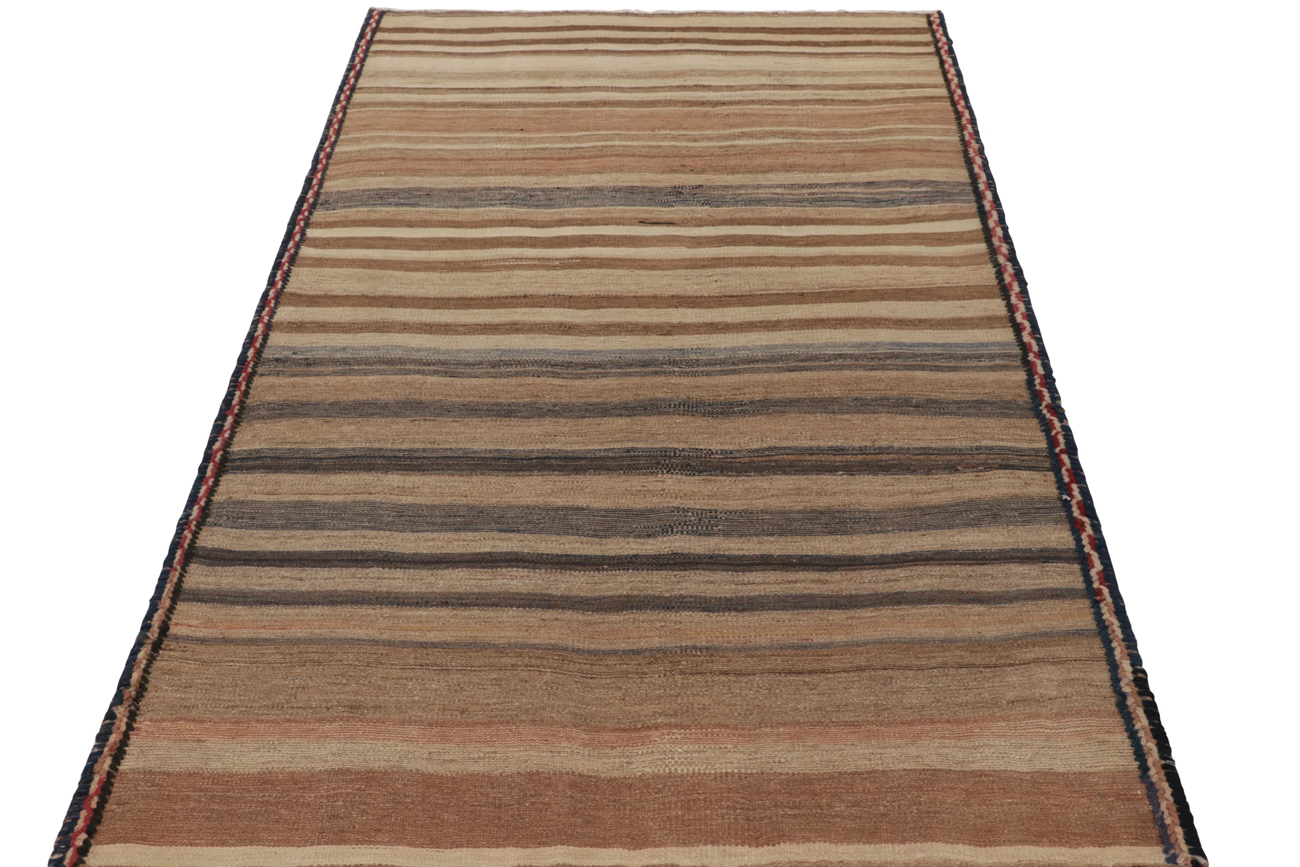Vintage Quchan Striped Kilim