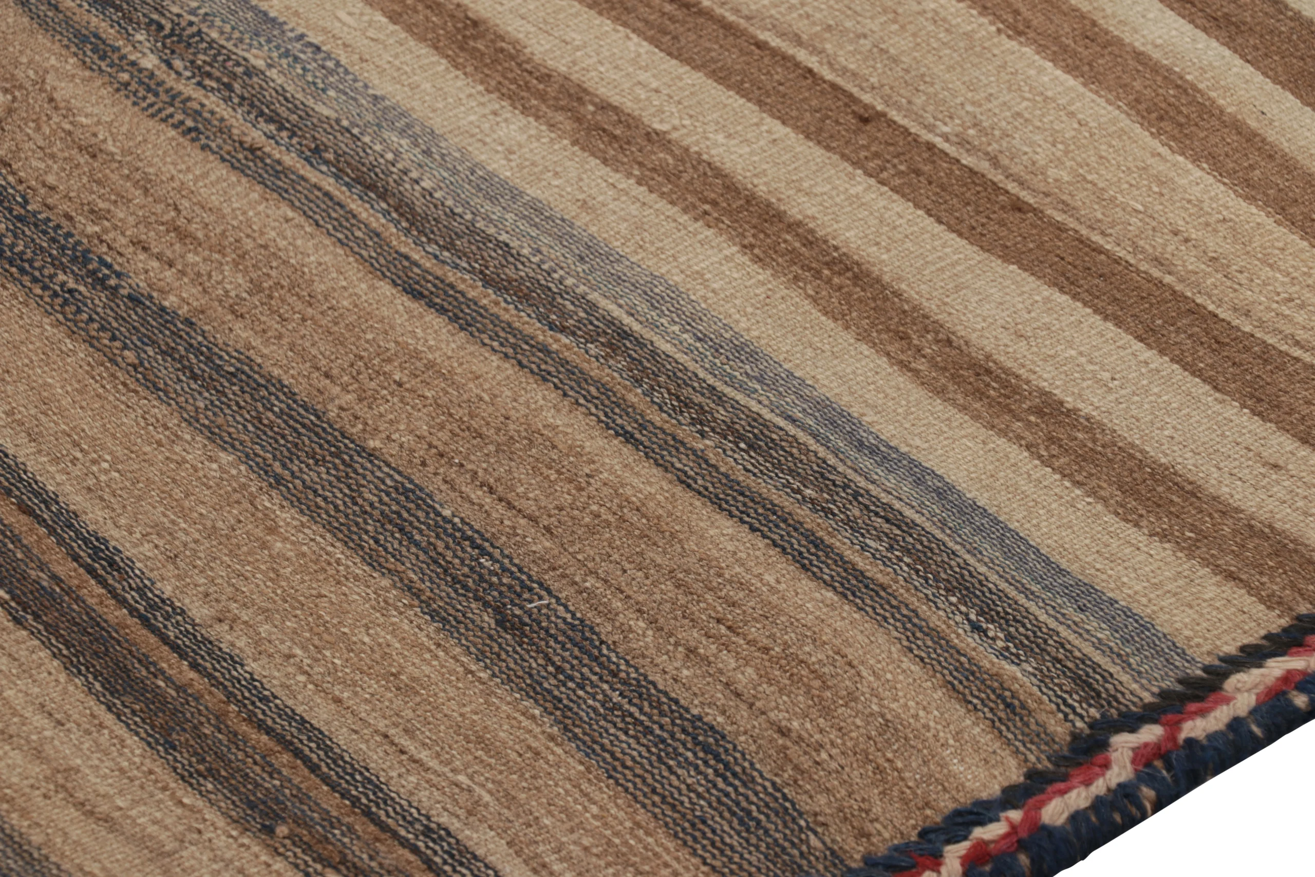 Vintage Quchan Striped Kilim