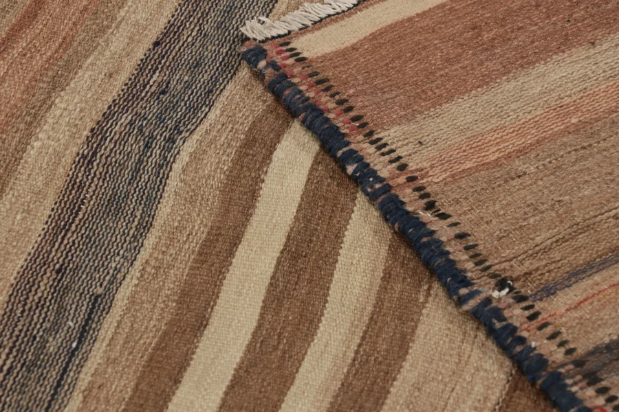 Vintage Quchan Striped Kilim