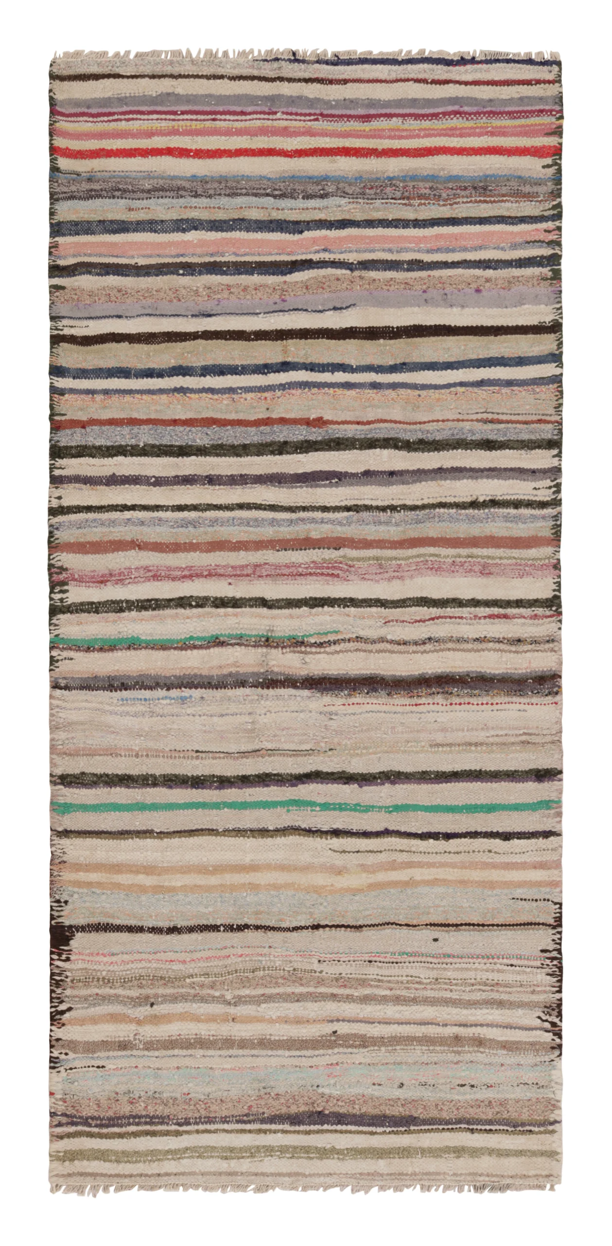 Vintage Shahsavan Striped Kilim