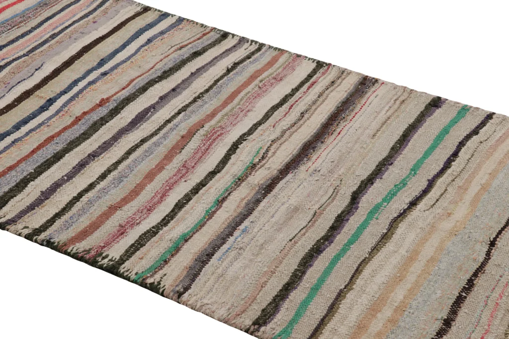 Vintage Shahsavan Striped Kilim