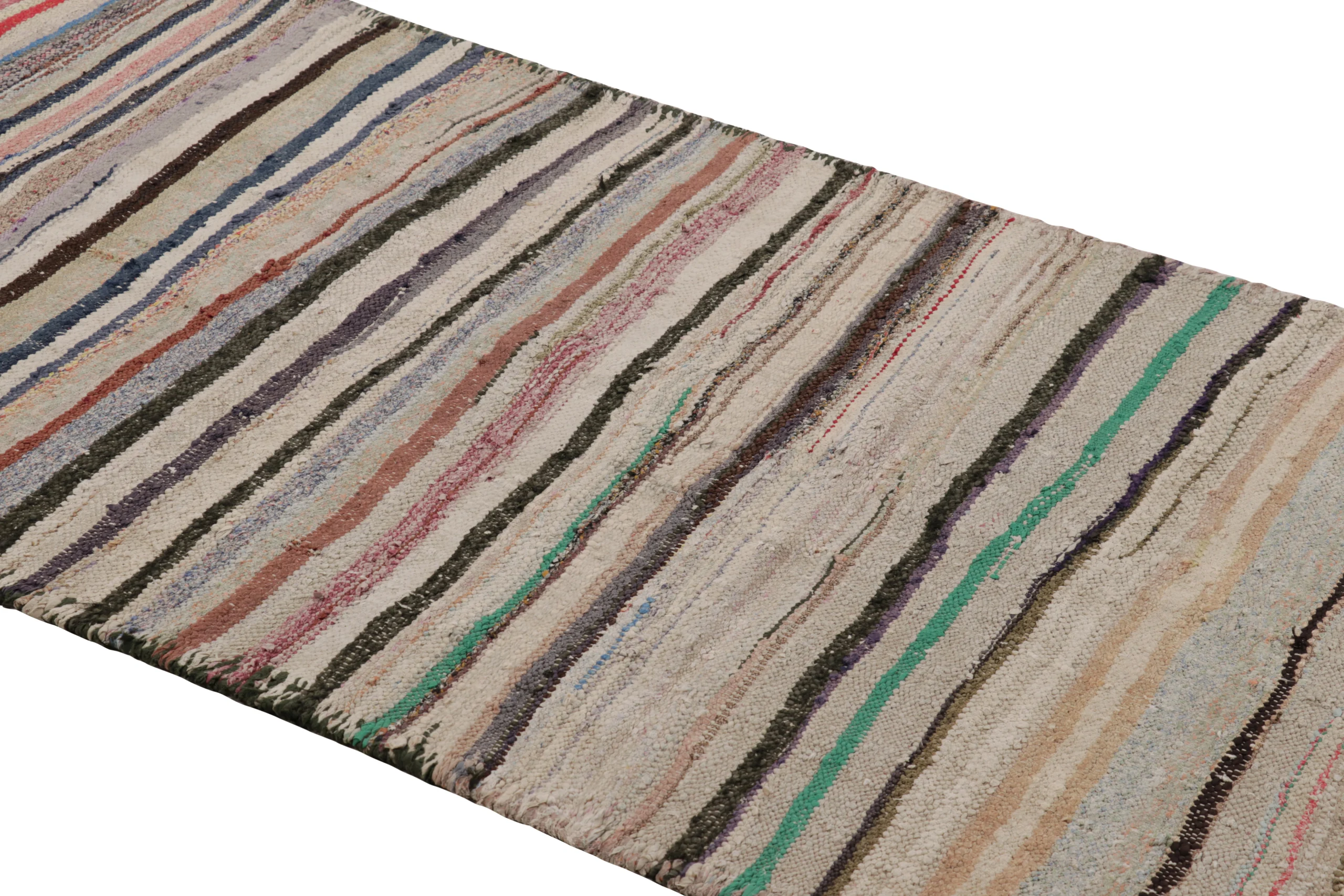 Vintage Shahsavan Striped Kilim