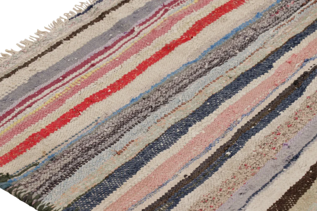 Vintage Shahsavan Striped Kilim
