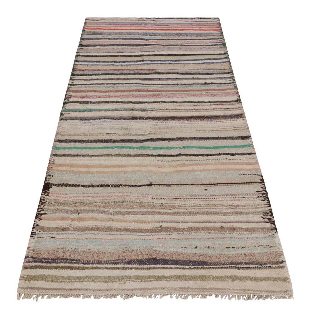 Vintage Shahsavan Striped Kilim